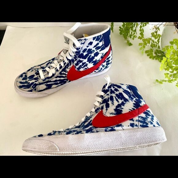 Nike Blazer Mid ‘77 Vintage Blue Tye Dye 9 - Picture 7 of 8